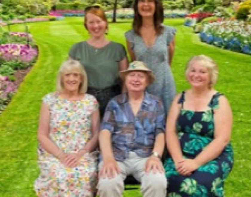 Actors rehearsing Entertaining Angels at Twyford Drama