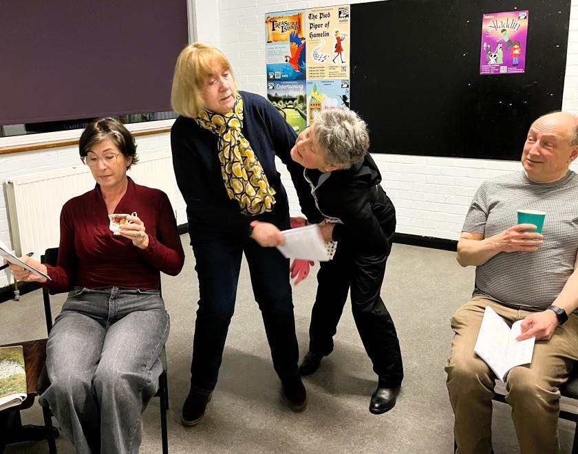 Rehearsals are underway for Traitor At The Beeches at Twyford Drama