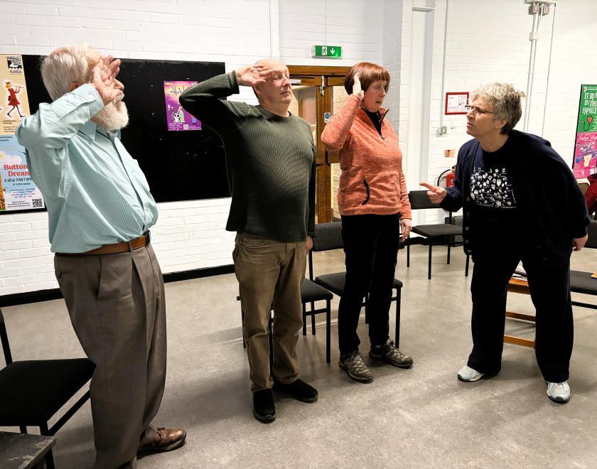 Rehearsals are underway for Traitor At The Beeches at Twyford Drama