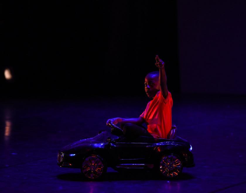 SOTA pupil performing on stage