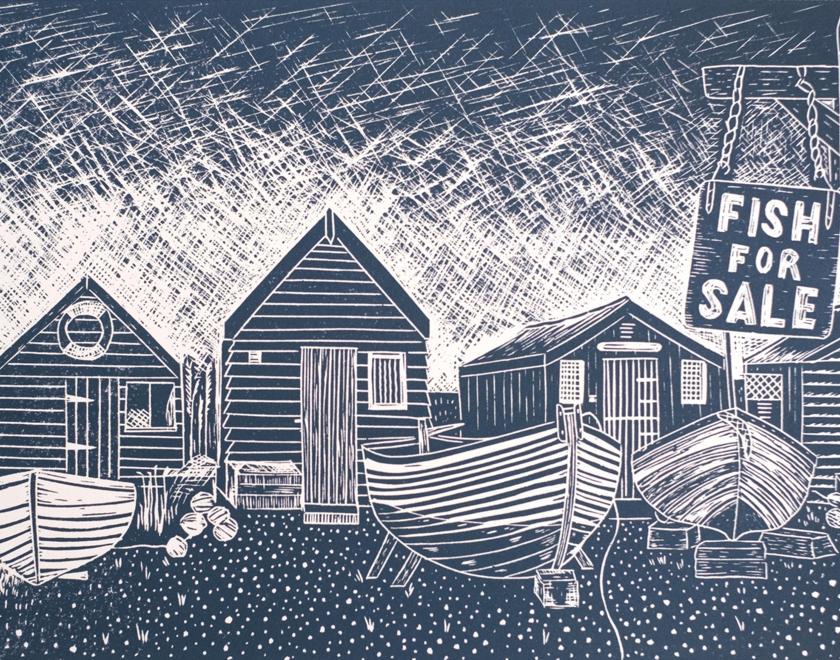 Work by Lino Lord will be at this year's Modern Makers Collective Yattendon Winter Market