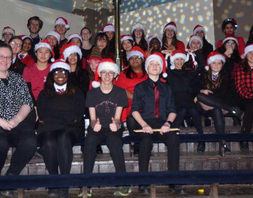The Bulmershe Chorus sing at the 2023 Launchpad Carols By Candlelight