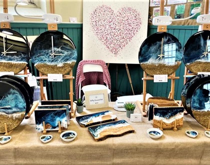 Artist-made creations on sale at the artists & makers fair in Caversham
