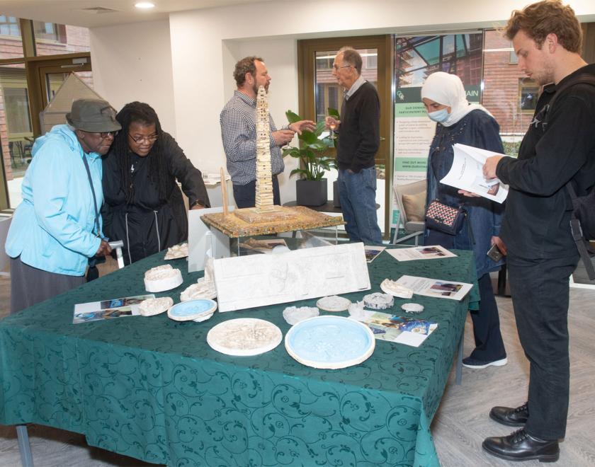 Private viewing of the Our Domain public art project in Reading