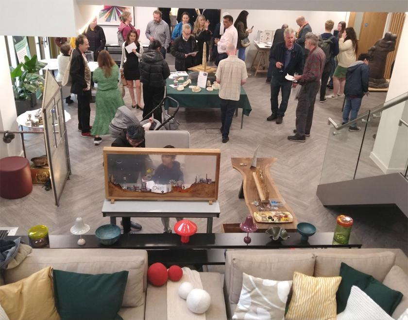 Private viewing of the Our Domain public art project in Reading