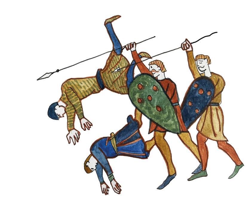 Illustration from book: battle scene