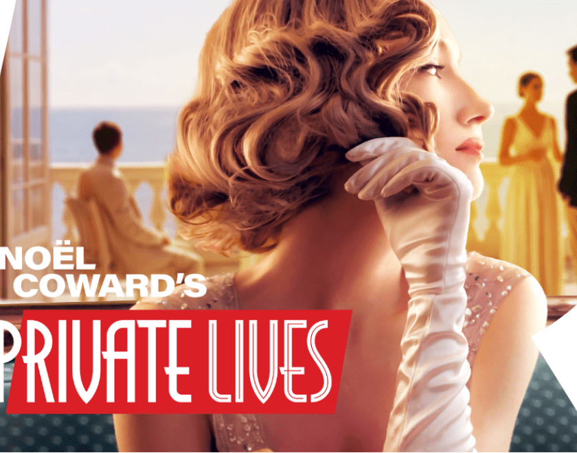 Poster for Private Lives, with various people in 20s period dress