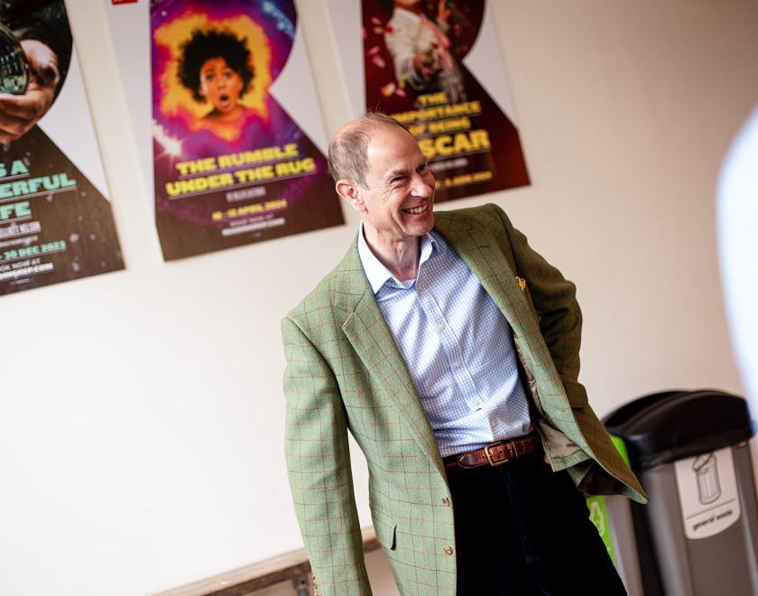 The Duke Of Edinburgh Visits Reading Rep Theatre