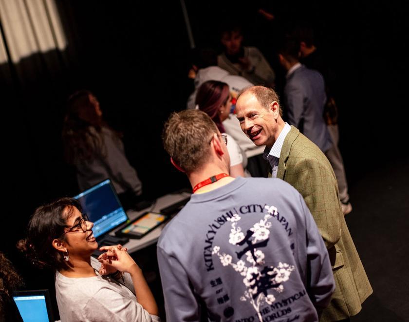 The Duke Of Edinburgh Visits Reading Rep Theatre