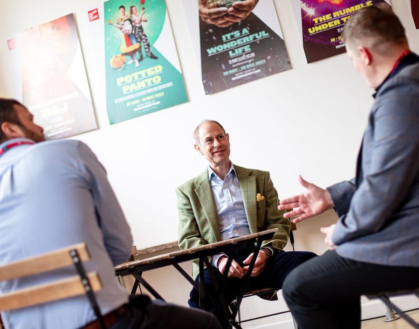 The Duke Of Edinburgh Visits Reading Rep Theatre