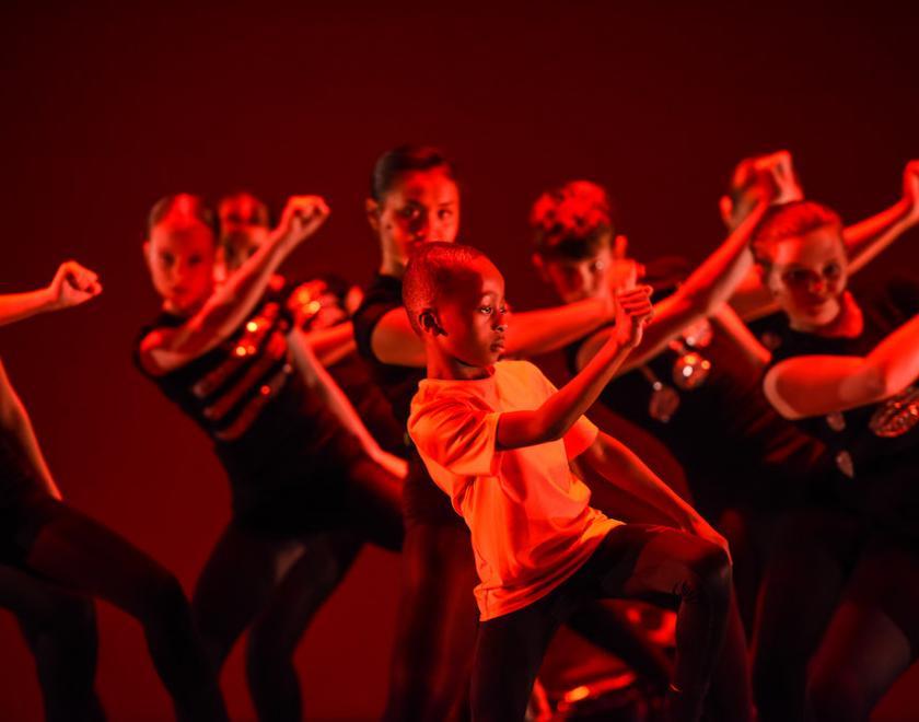 SOTA pupils dancing on stage