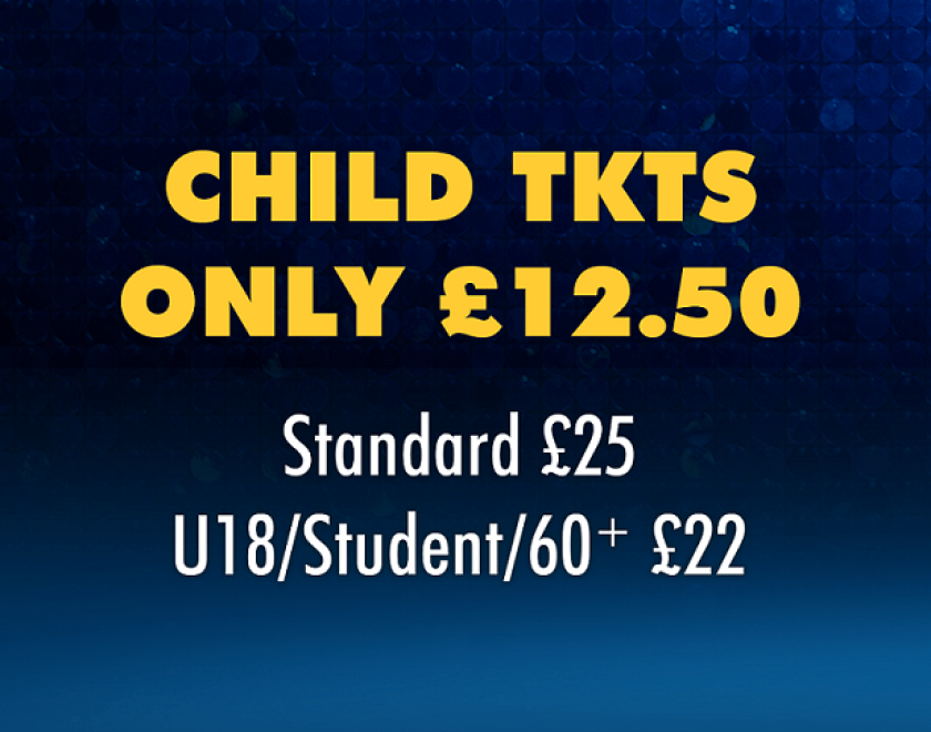 Enjoy a fun experience for the whole family, with tickets priced at £12.50 for children (under 16), £25 for adults, and £22 for concessions (under 18, students and seniors 60+).