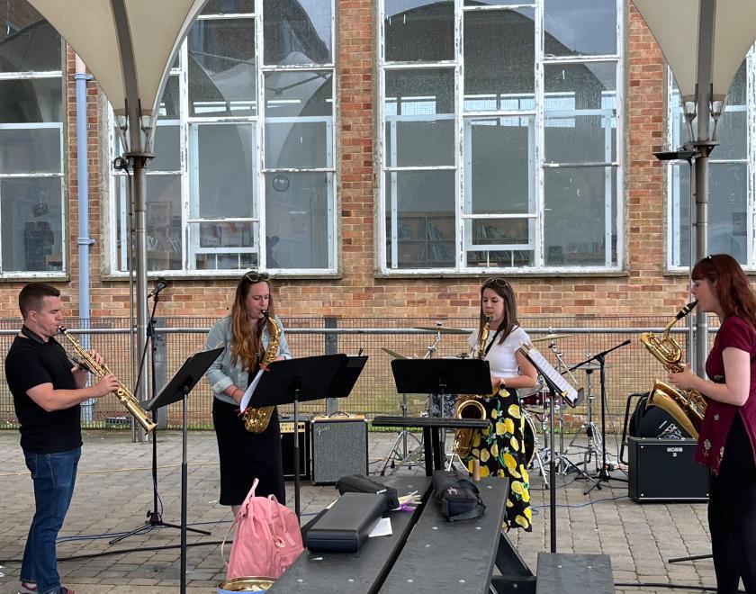 Berkshire Music Trust alumni saxophone quartet
