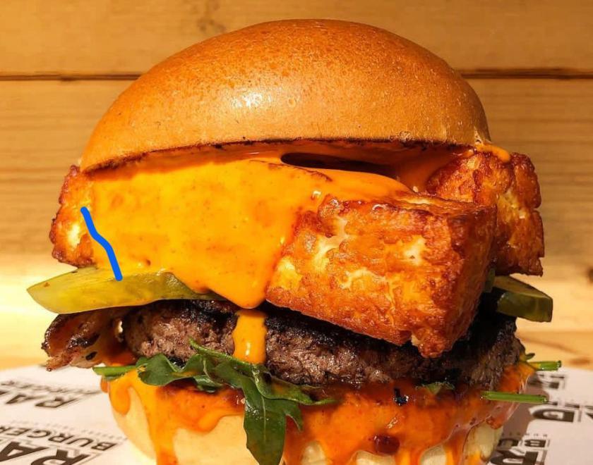 Cheeseburger at Cheese Feast at Blue Collar Corner