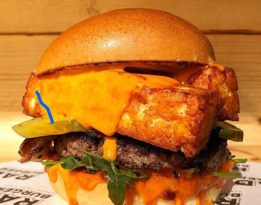 Cheeseburger at Cheese Feast at Blue Collar Corner