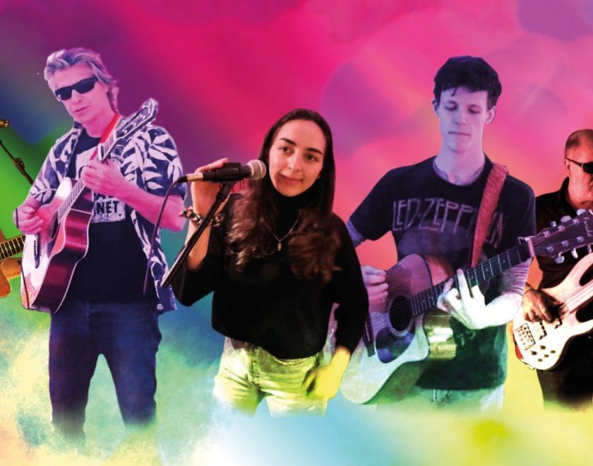The Boho Supergroup is performing on the Pride Alive Stage at Reading Pride's Love Unites 2023