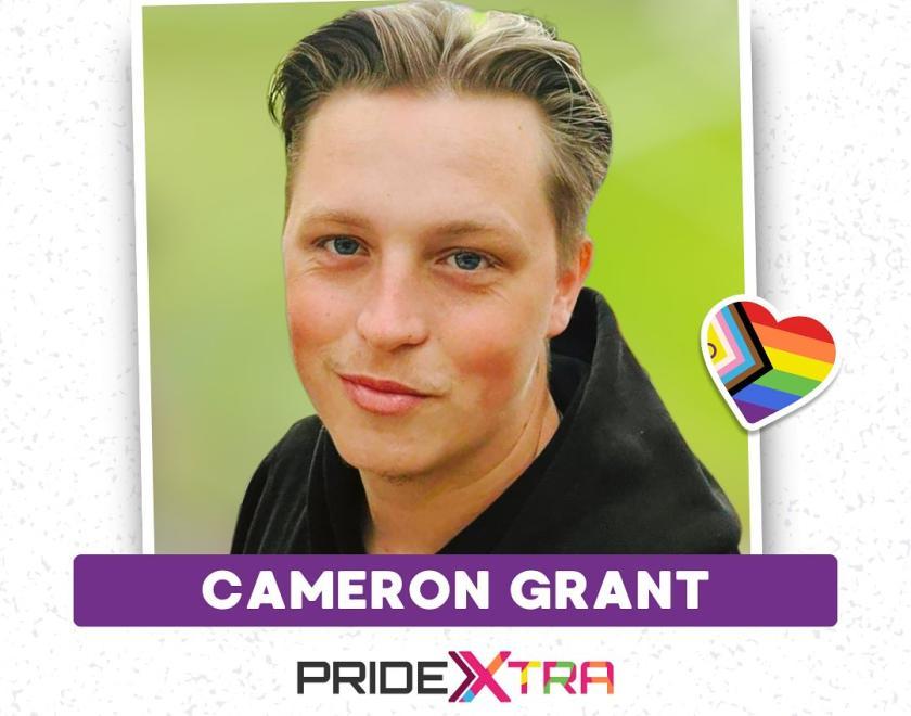Cameron Grant is performing on the PrideXtra stage at Reading Pride's Love Unites