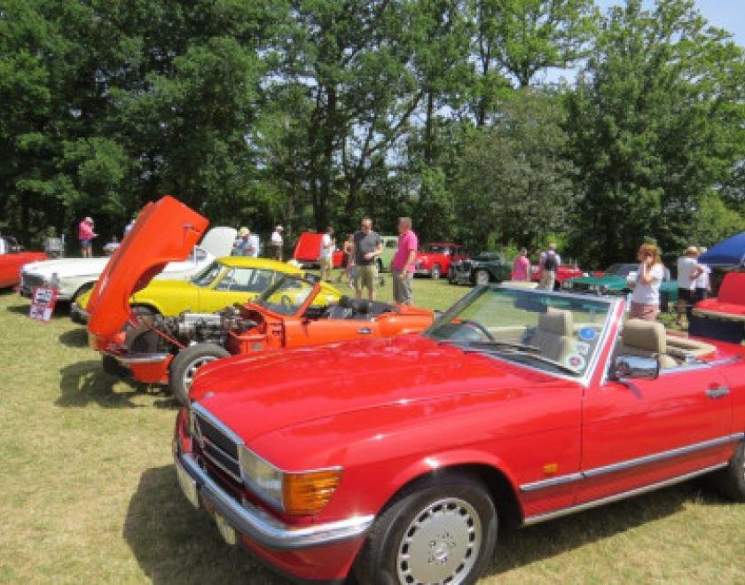 Classic cars at Hurst Show and Country Fayre