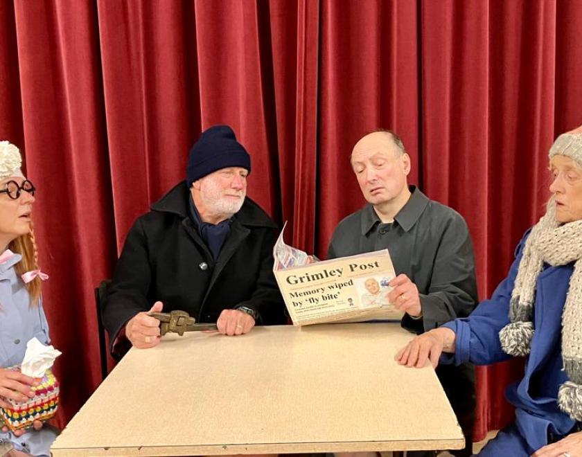 Twyford Theatre rehearsing for their two one-act plays