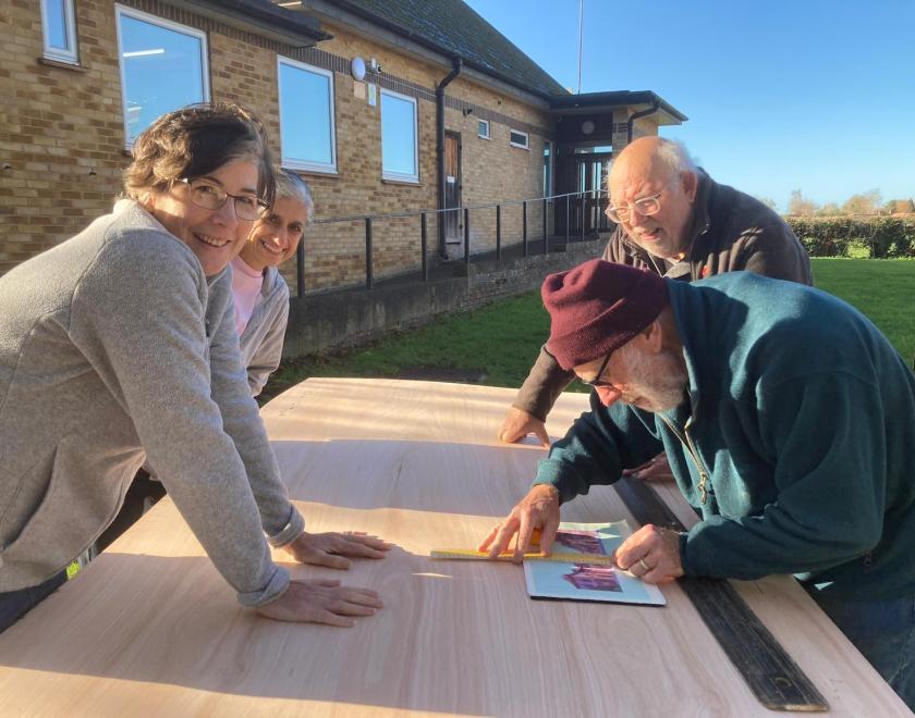 Building the set for Twyford Drama's panto Aladdin