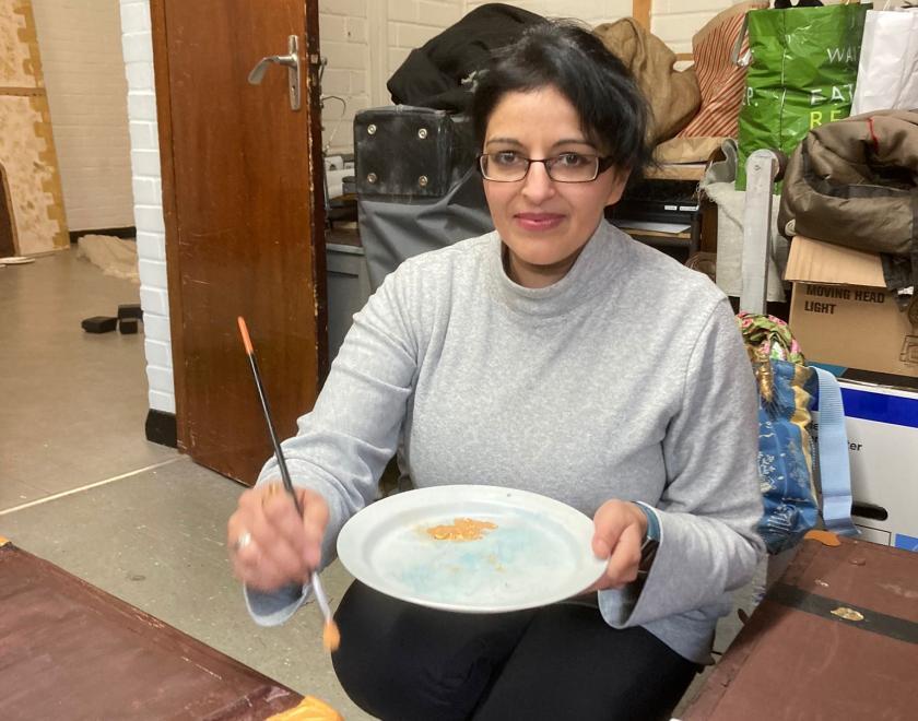 Building the set for Buttons' Dream: A New Pantomime at Twyford Drama