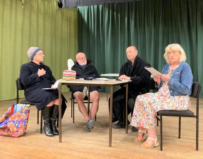 Twyford Theatre rehearsing for their two one-act plays