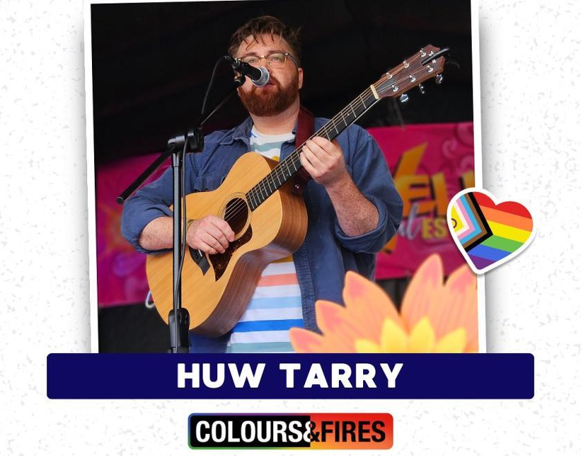 Huw Tarry will perform on the Colours & Fires Stage at Reading Pride's Love Unites