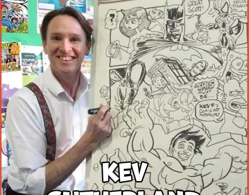 Kev Sutherland is a guest at Reading Comic Con