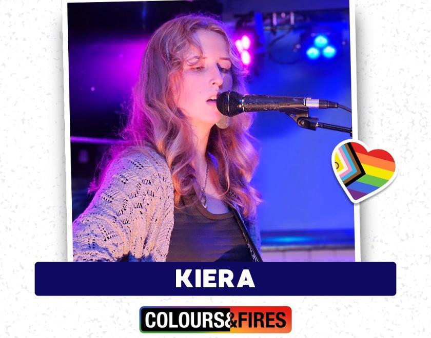 Kiera will perform on the Colours & Fires Stage at Reading Pride's Love Unites