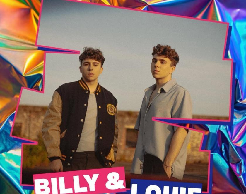Billy & Louie will be performing on the Main Stage at Reading Pride 2026
