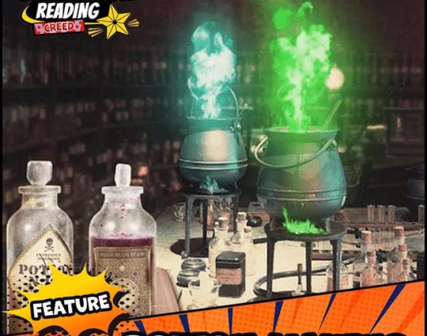 Potion-making activity at Reading Comic Con Spring 2024