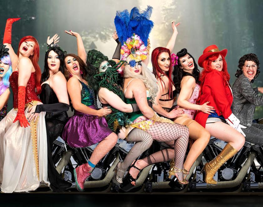 The Scarlet Vixens perform on the PrideXtra Stage at Reading Pride's Love Unites 2023