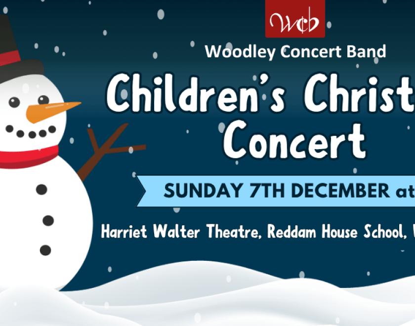 Poster image for Children's Christmas Concert with cartoon-style snowman