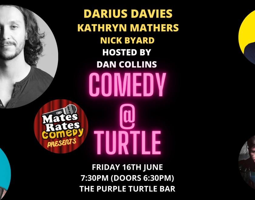 Comedy at Turtle with Headliner Darius Davies