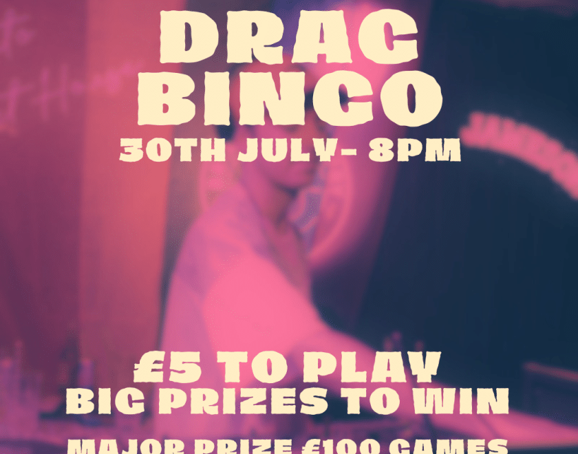 Trading Hall Drag Bingo at Market House, 30 July, 8pm. £5 to play with big prizes including a £100 games voucher or one-night hotel stay
