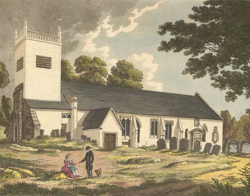 Caversham St. Peters Church painting