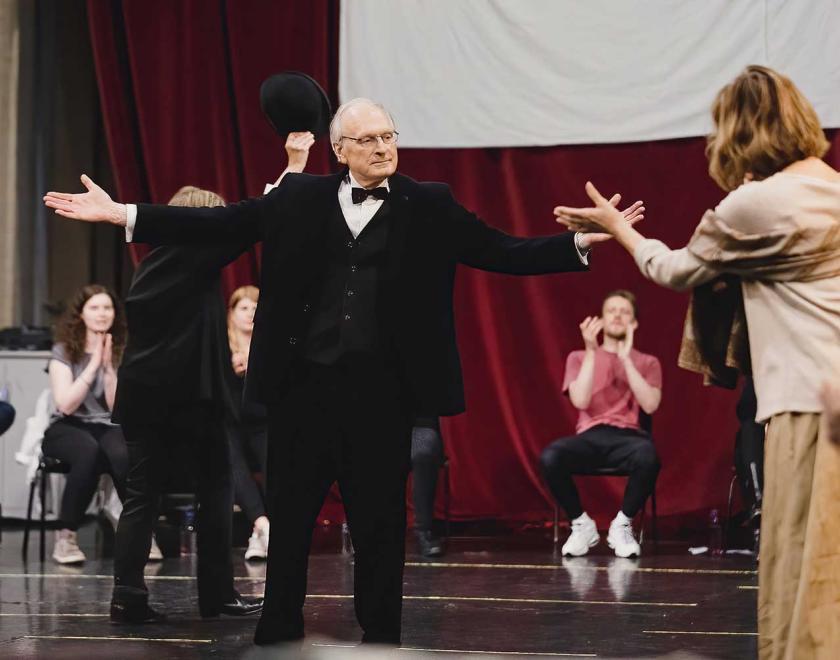 Actors on stage