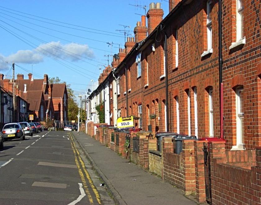 Houses in Wolsey Street in Reading