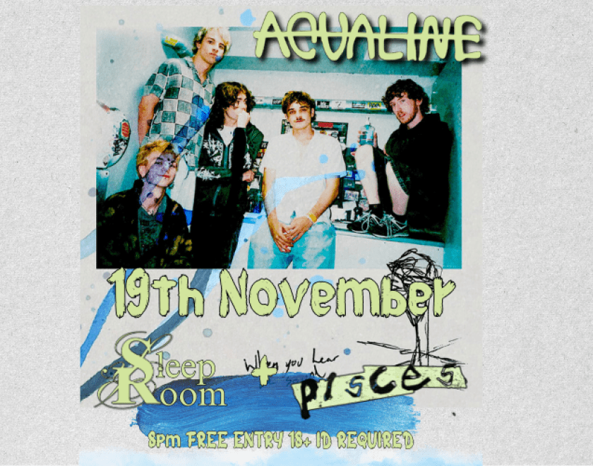 One for The Turtle's favourite bands AQUALINE @_aqualine returns to the Turtle "explosive, melancholic alternative rock with hints of shoegaze, grunge and experimental ambience" With support from Sleep Room @sleep_room and Pisces @piscespostbox from London 8pm FREE ENTRY // 18+ ID Required