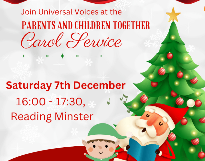 Join Universal Voices at the PACT Christmas Carols