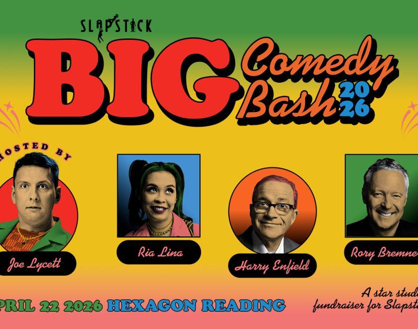 The Big Comedy Bash 2026. 22 April 2026 at The Hexagon.