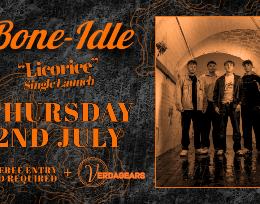 @bone_idleuk Single launch "Licorice"  with support from @verdagears  FREE ENTRY / 18+ ID Required