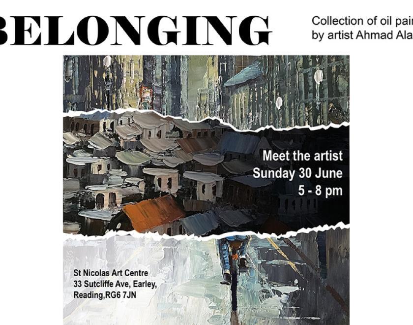 “Belonging”: An exhibition of oil paintings by artist Ahmad Alazami