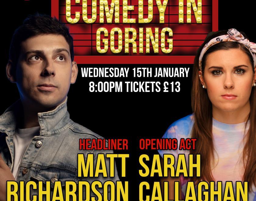 Poster for the comedy night