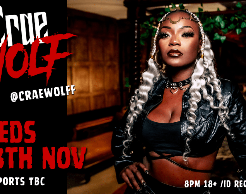 CRAE WOLF  MOBO Certified artist Crae Wolf, music exists where Rock & Fantasy meets Drill. The Gothic Rapper welcomes you to her sonic universe of “Goth Metal Rap”. The she-wolf draws from a diverse range of influences to create a blazing Grunge Nu Metal vibe. Effortlessly combining English with French, her musicality is unmatched. A true cinematic experience.  The East London Rockstar has gained a reputation for her bold fashion and electric performances that leave you enchanted. Why blend, when you can st