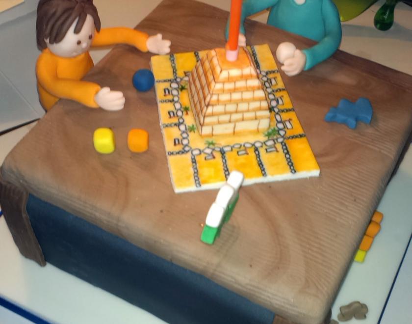 board game birthday cake