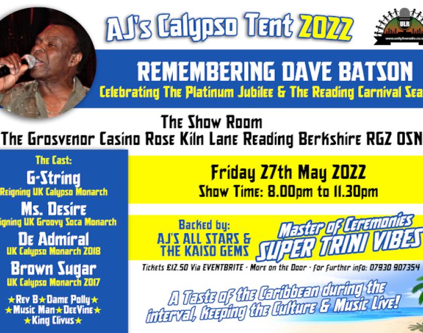 AJ's Calypso Tent - Remembering Dave Batson