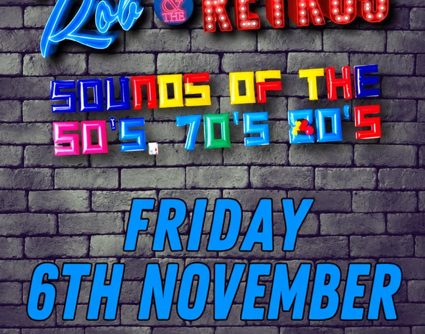 Rob and The Retros  The sounds of the 60s / 70s / 80s / 90s  FREE ENTRY 18+