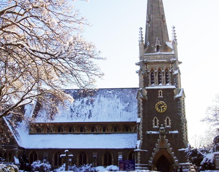 Christ Church Reading in the snow