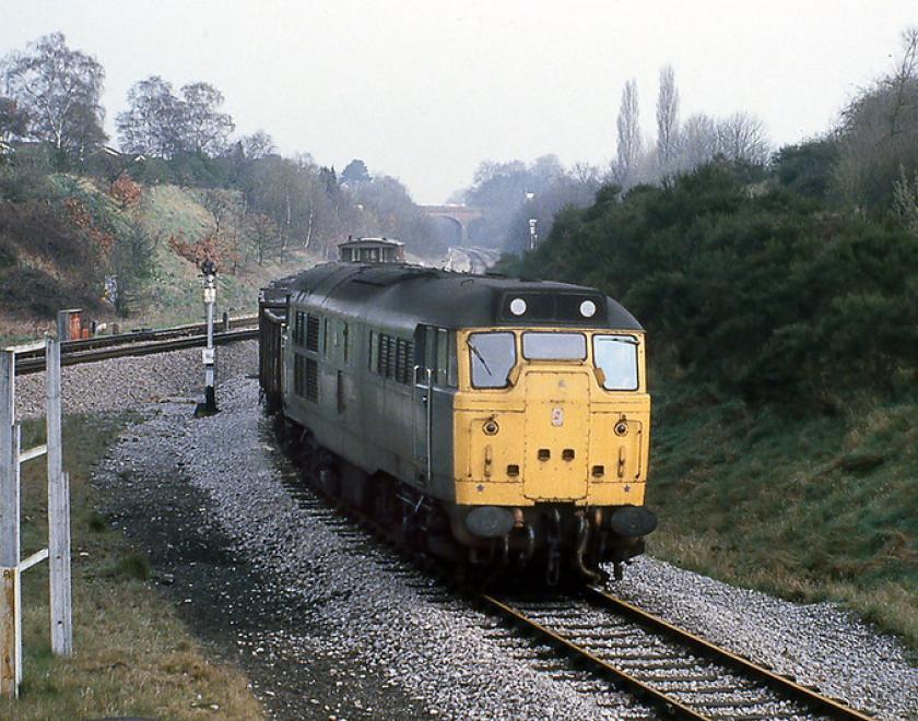 Class 31 locomotive on Coley Branch line